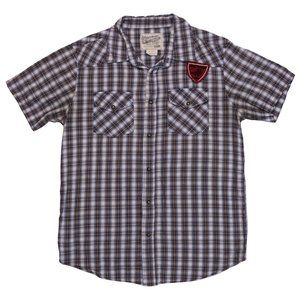 Overdrive Clothing Short-Sleeve Snap Button Up Shirt